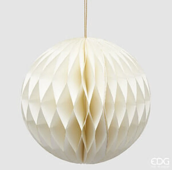 EDG - ADDOBBO PALLA ORIGAMI BIANCO