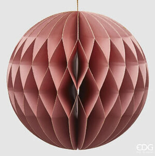 EDG - DECORO PALLA ORIGAMI ROSA (2 Misure)