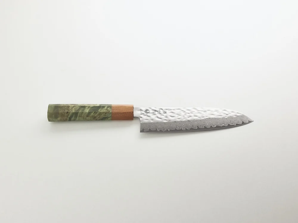 UZCO - DAMASCUS JAPANESE STYLE SANTOKU 17 cm