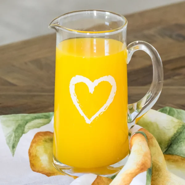 SIMPLE DAY – BROCCA VETRO CUORE GRAFFITI 1,2 L - immagine 2