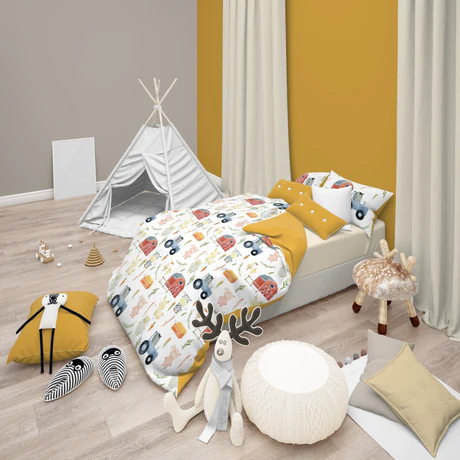 DAUNEX - PARURE COPRIPIUMINO BABY DREAM FARM 155x200cm