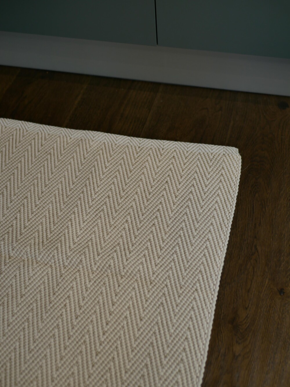 STILE STORE - TAPPETO VERDE IN LINO E COTONE