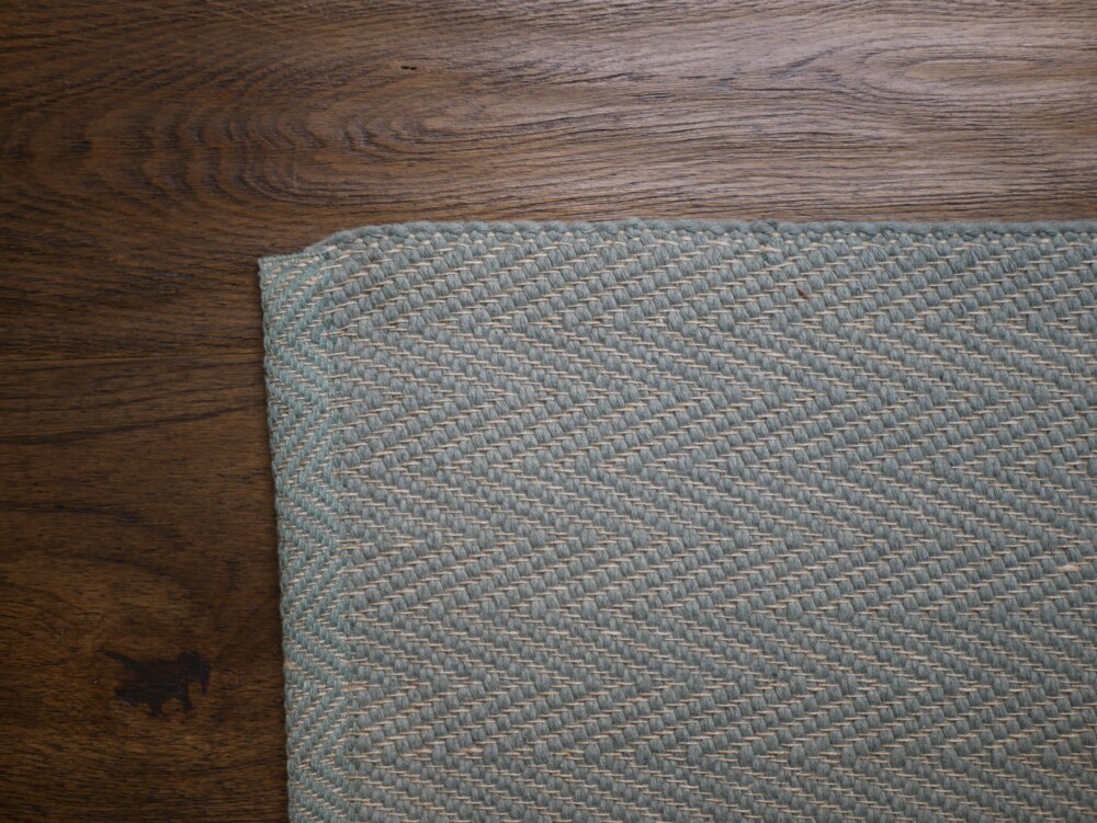 STILE STORE - TAPPETO VERDE IN LINO E COTONE - immagine 2
