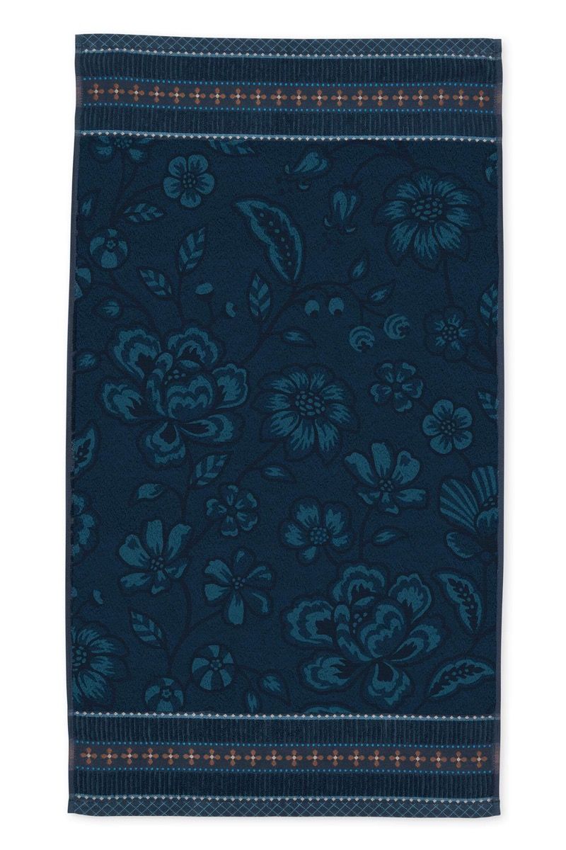PIP STUDIO - ASCIUGAMANI JASMIN JACQUARD DARK BLUE (3 Misure) - immagine 4