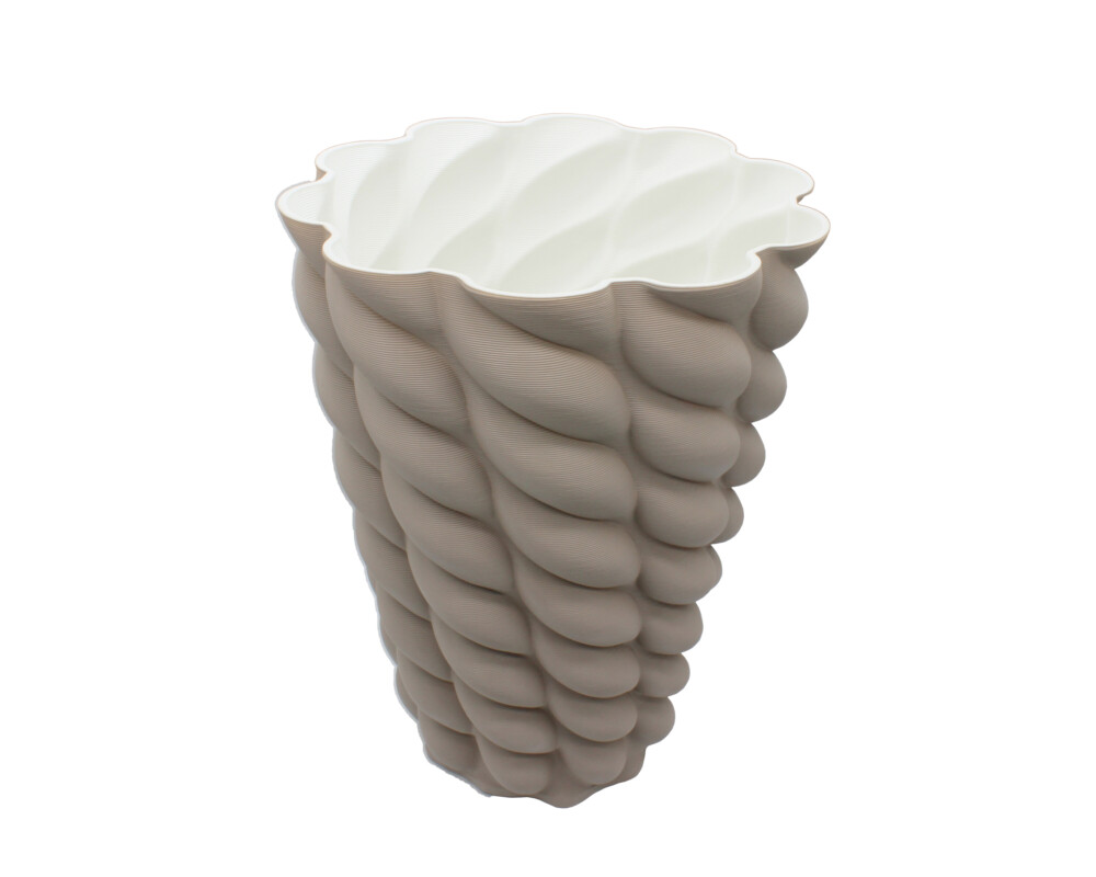 STILE STORE - VASO DECORATIVO TAUPE SCURO