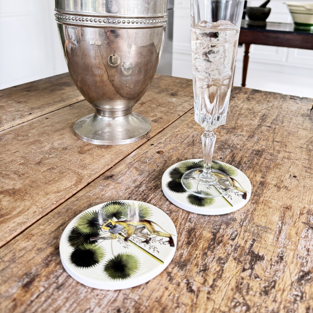 STILE STORE - SET 4 SOTTOBICCHIERI CERAMICA (2 Modelli) - immagine 2