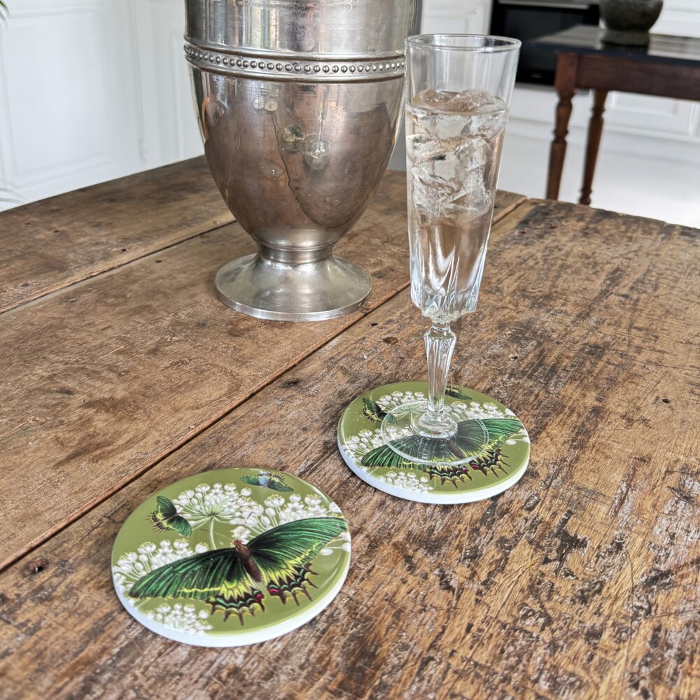 STILE STORE - SET 4 SOTTOBICCHIERI CERAMICA (2 Modelli) - immagine 5