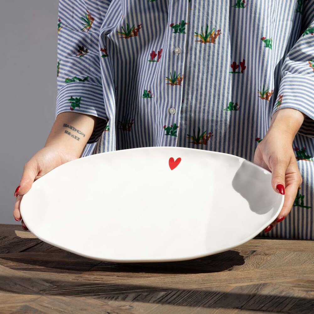 SIMPLE DAY - PIATTO OVALE CUORE - immagine 2