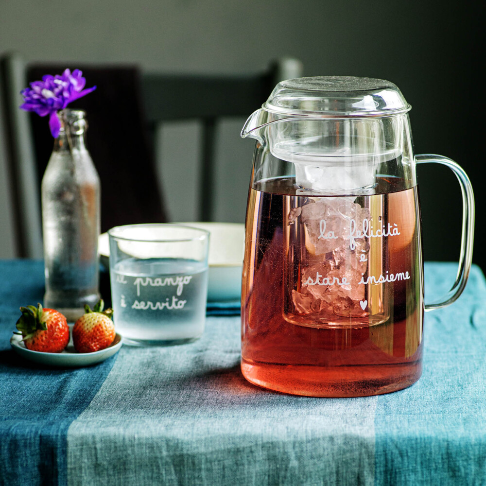 SIMPLE DAY - CARAFFA CON PORTAGHIACCIO LA FELICITÀ È STARE INSIEME - immagine 2