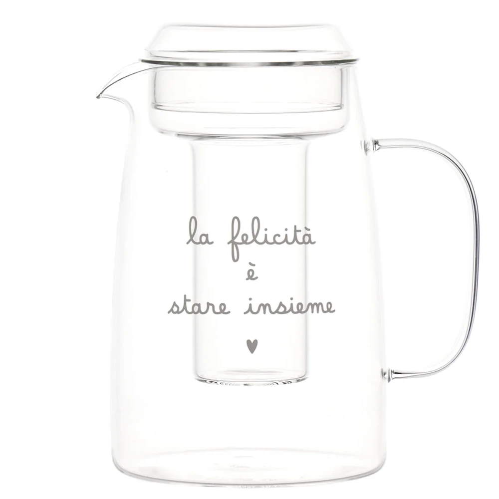 SIMPLE DAY - CARAFFA CON PORTAGHIACCIO LA FELICITÀ È STARE INSIEME